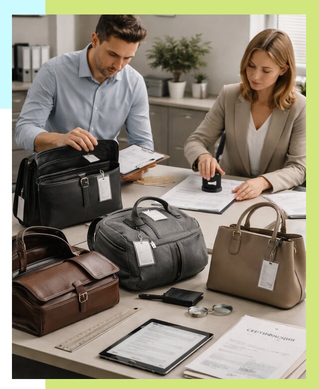 Сертификация сумок в Мценске от 7595 руб. | Алешин-Мцн