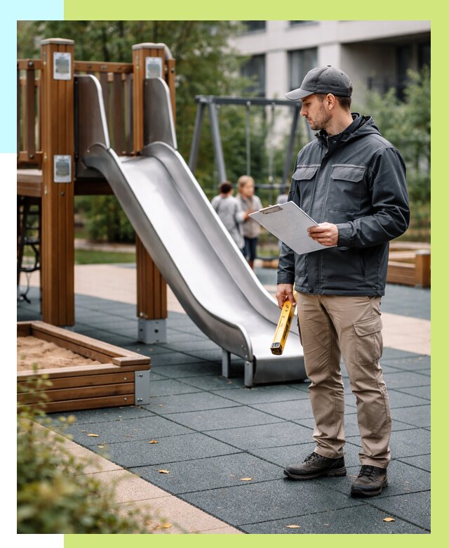 Сертификация детских площадок в Мценске от 25318 р. | Алешин-Мцн