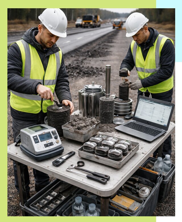 Сертификация асфальта: испытания и подтверждение в Мценске