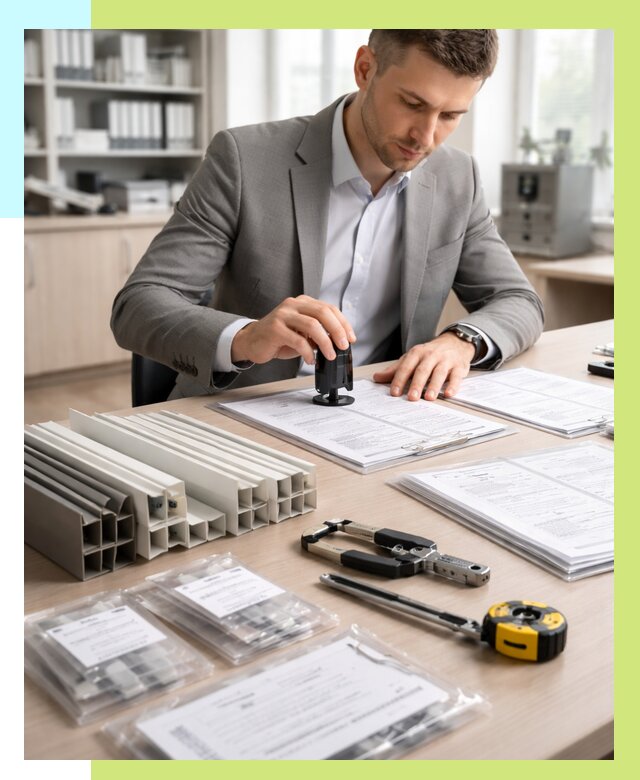 Сертификация ПВХ продукции в Мценске от 8608 р., Алешин-Мцн