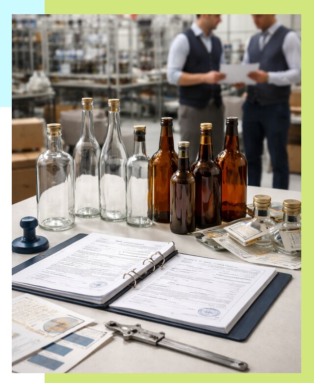 Сертификация стеклянных бутылок в Мценске от 25318 р. | Алешин-Мцн
