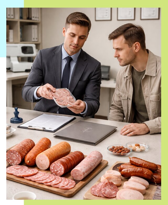 Сертификация колбасных изделий в Мценске от 7595 р. | Алешин-Мцн