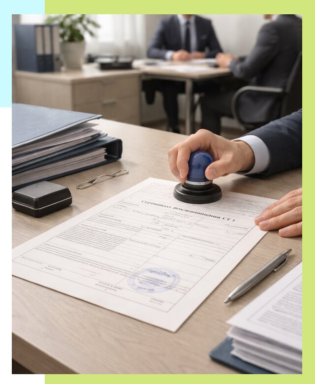 Сертификат происхождения СТ 1 в Мценске от 4557 р. | Алешин-Мцн