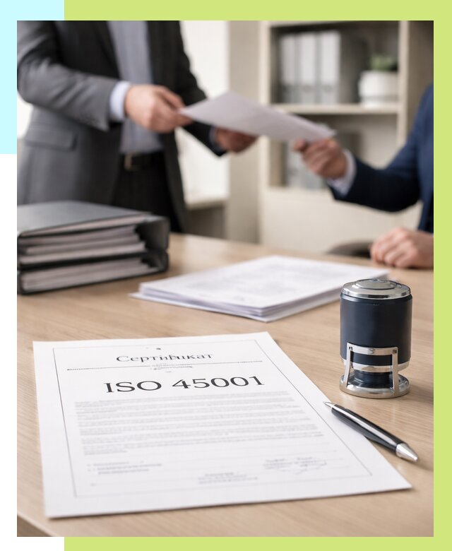 Сертификат ISO 45001 в Мценске под ключ от 45572 р. | Алешин-Мцн